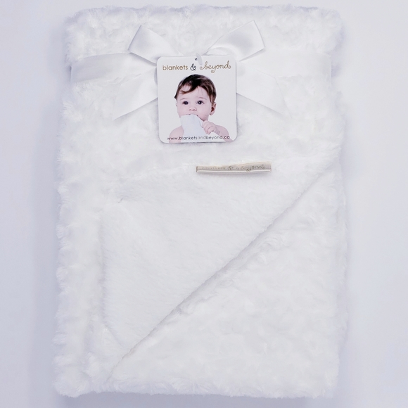 Reversible Baby Blanket Luxurious Soft Mink Plush - Picture 1 of 8